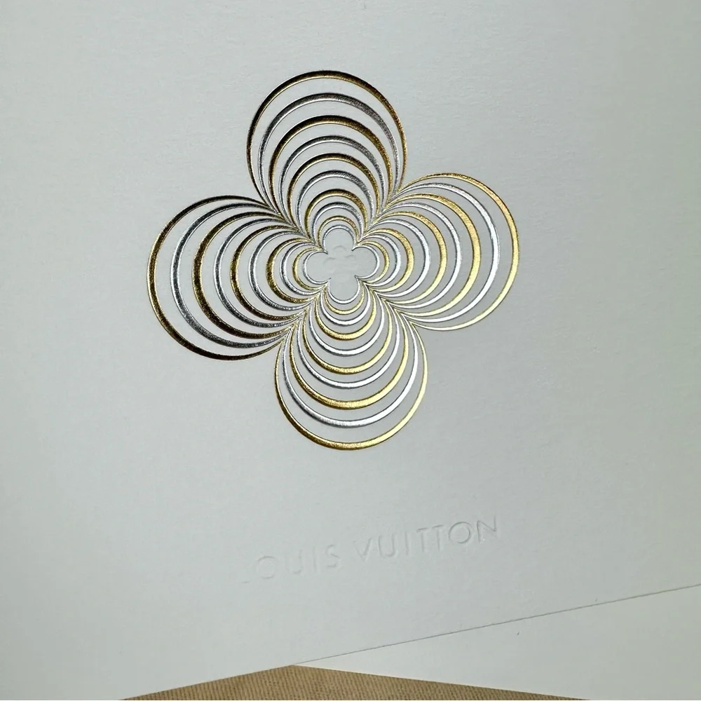 Louis Vuitton GORGEOUS Season’s Greetings large holiday card and envelope - Picture 3 of 7